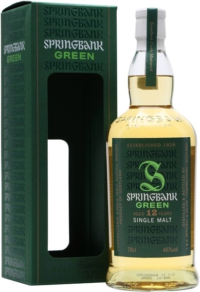 Виски «Springbank» Green, 12 Years Old, в подарочной коробке, 0.7