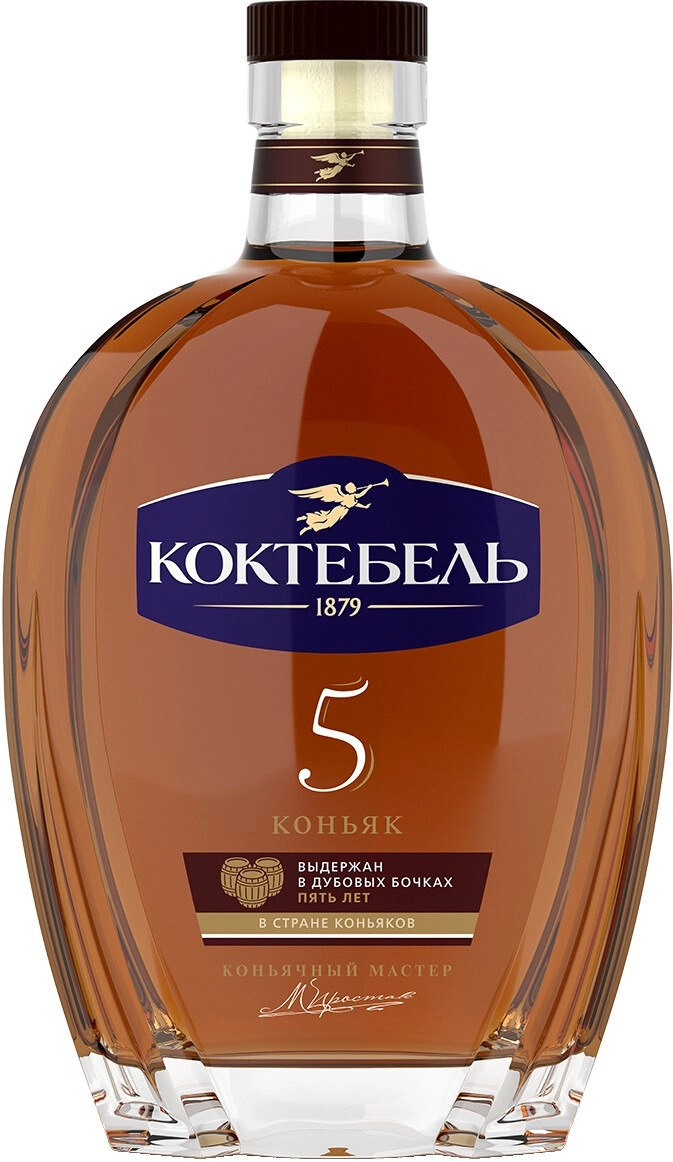 Коньяк Koktebel, 5 Stars, 0.7 л — купить коньяк Коктебель, 5 Звездочек, 700  мл – цена 958 руб в Winestyle