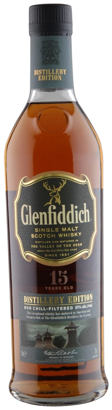 Whisky Glenfiddich 15 Years Old Distillery Edition, in tube, 700