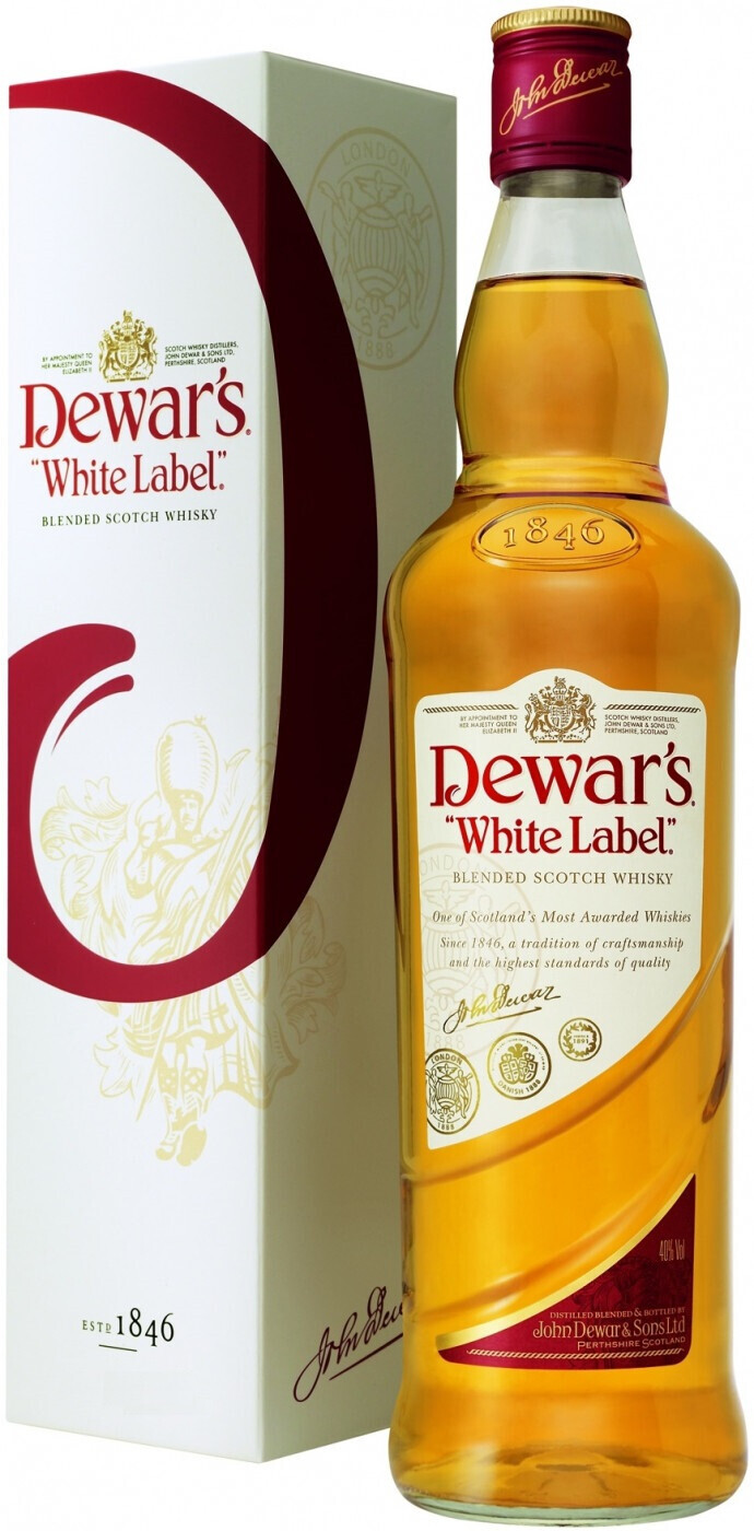 White label 0.7. Дюарс Уайт. Дюарс Уайт лейбл. Виски Dewar's White Label 40%. Виски Дюарс Уайт.