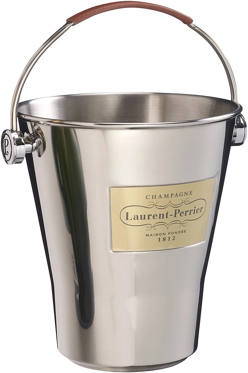 Аксессуары Laurent-Perrier, Ice Bucket with Leather Handle — купить  аксессуары Лоран-Перье, Ведерко для льда с кожаной ручкой – цена 2189 руб,  отзывы в Winestyle