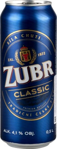 Zubr Classic, in can, 0.5 L