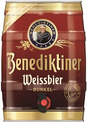 Benediktiner Weissbier Dunkel, mini keg, 5 л