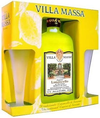 Ликер Limoncello di Sorrento, в подарочной коробке with 2 glasses, 0.5 л — купить ликер Лимончелло ди Сорренто, в подарочной упаковке с двумя стаканами, 500 мл — цена 1439 руб в Winestyle