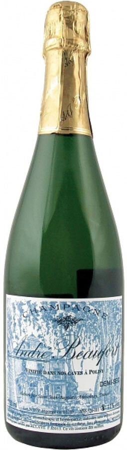 Champagne Andre Beaufort, Demi-Sec Millesime 1990, 750 ml Andre ...
