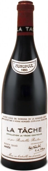 Wine Domaine de la Romanee-Conti, La Tache AOC, 1993, 750 ml
