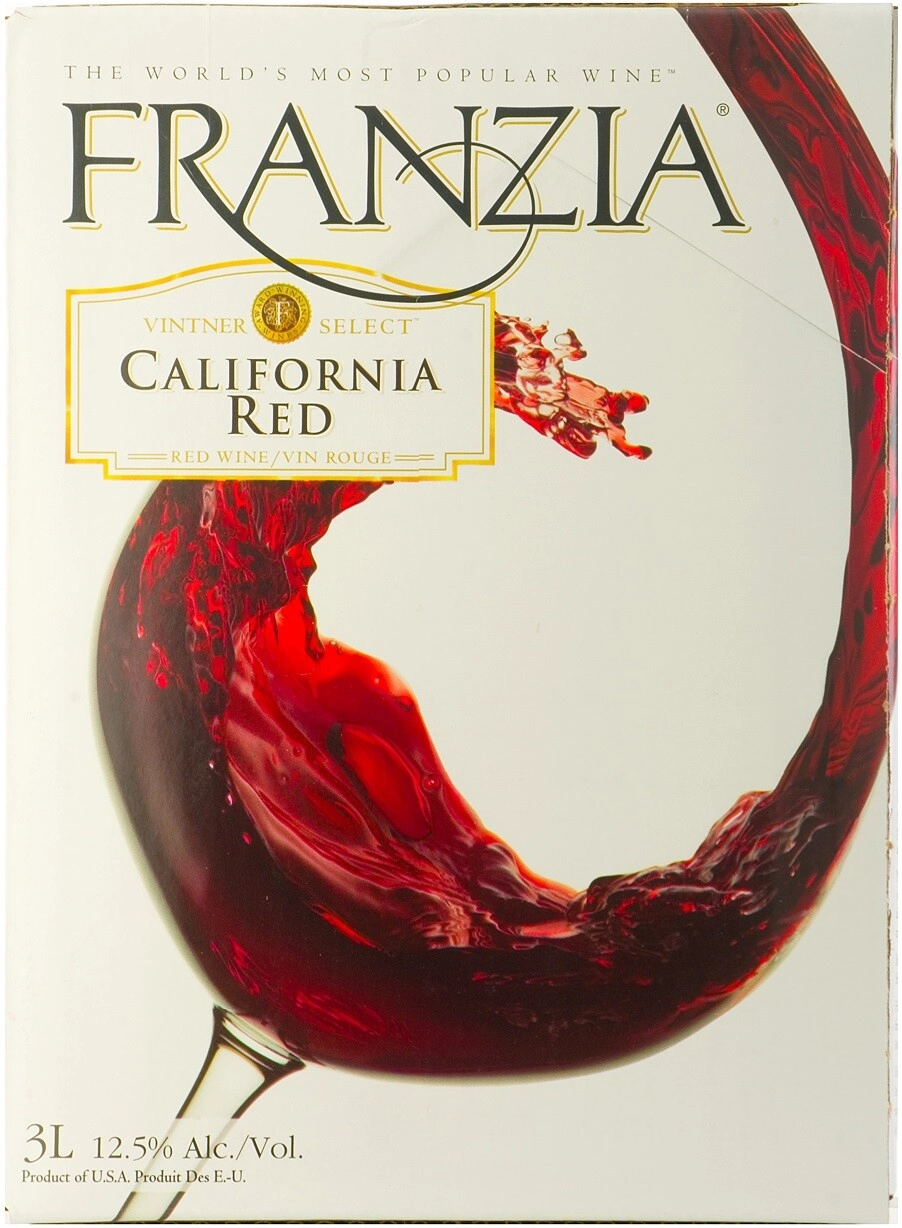 Вино полусухое Франзиа, Калифорния красное, 3 л — купить американское вино  Franzia, California Red, США, 3000 мл – цена, отзывы