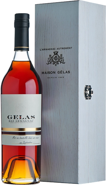 Armagnac Gelas, Bas Armagnac, 1949, White wooden box, 700 ml Gelas