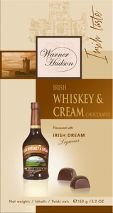 Шоколад Piasten, Warner Hudson Flavoured with Irish Dream Liqueur, 150 г