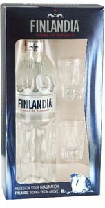 Finlandia, gift box with 2 shot glasses, 0.7 L