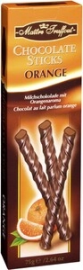 Maitre Truffout, Milk Chocolate Sticks Orange, 75 g