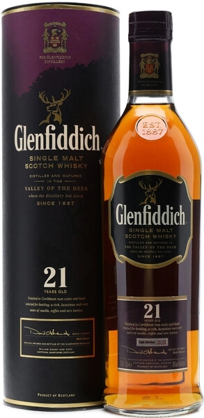 ウイスキー Glenfiddich 21 Year Old  Виски «Glenfiddich» 21 Years Old, в тубе, 0.7 л — купить виски