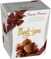 The Belgian, Cocoa Dusted Truffles with Cacao Pieces, 200 g