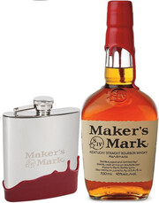 Makers Mark with flask, 0.7