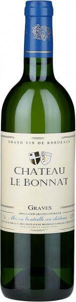 На фото изображение Chateau Le Bonnat, Graves AOC, 2007, 0.75 L (Шато Ле Бонна, Грав объемом 0.75 литра)