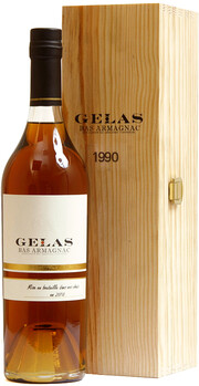 In the photo image Gelas, Bas Armagnac, 1990, gift box, 0.7 L