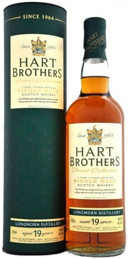 In the photo image Hart Brothers, Longmorn 19 Years Old, 1992, in tube, 0.7 L