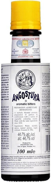 На фото изображение Angostura Aromatic Bitters, 0.1 L (Ангостура Ароматик Биттерс объемом 0.1 литра)