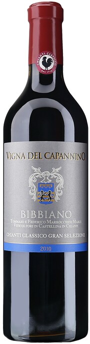 In the photo image Bibbiano, Vigna del Capannino, Chianti Classico Gran Selezione  DOCG, 2010, 1.5 L