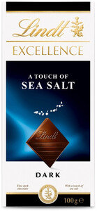 Lindt, Excellence A Touch of Sea Salt, Dark Chocolate, 100 g