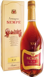 In the photo image Armagnac Sempe XO, gift box, 0.7 L