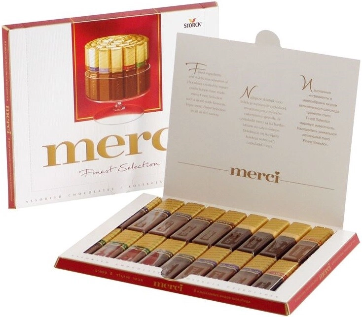 STORCK - MERCI Finest Selection Milk + Dark Chocolate 250g - German  Production