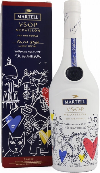 Коньяк «Martell» VSOP, «Paris style», в подарочной коробке, 0.7 л