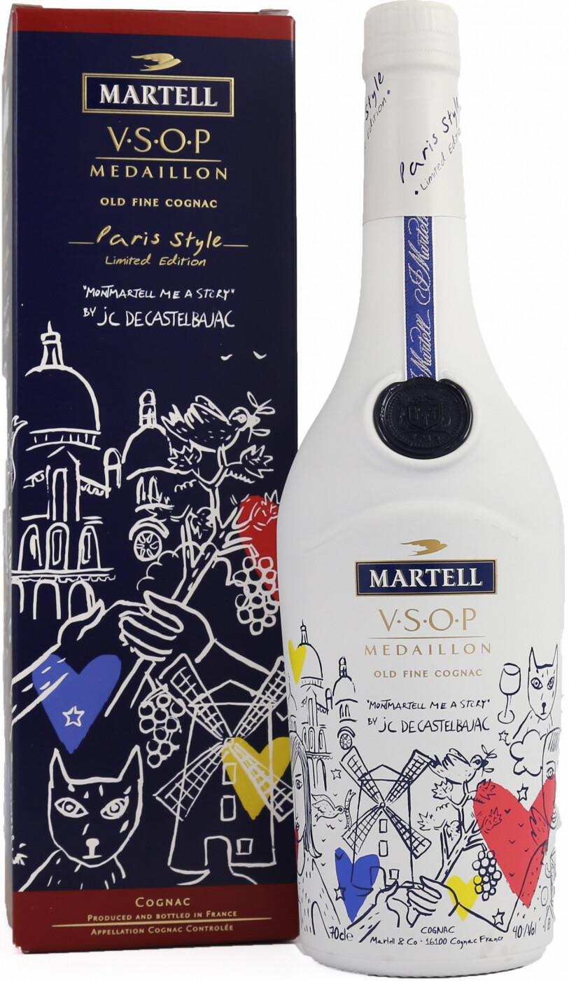 Cognac Martell VSOP, Paris style, gift box, 700 ml Martell VSOP