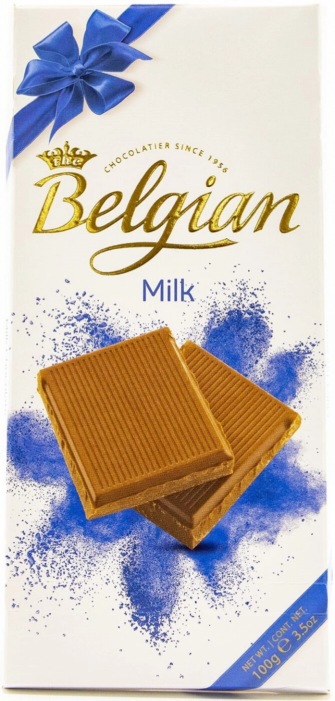 Шоколад The Belgian, Milk Chocolate — купить шоколад Бельгиан, Молочный  шоколад – цена 282 руб в Winestyle