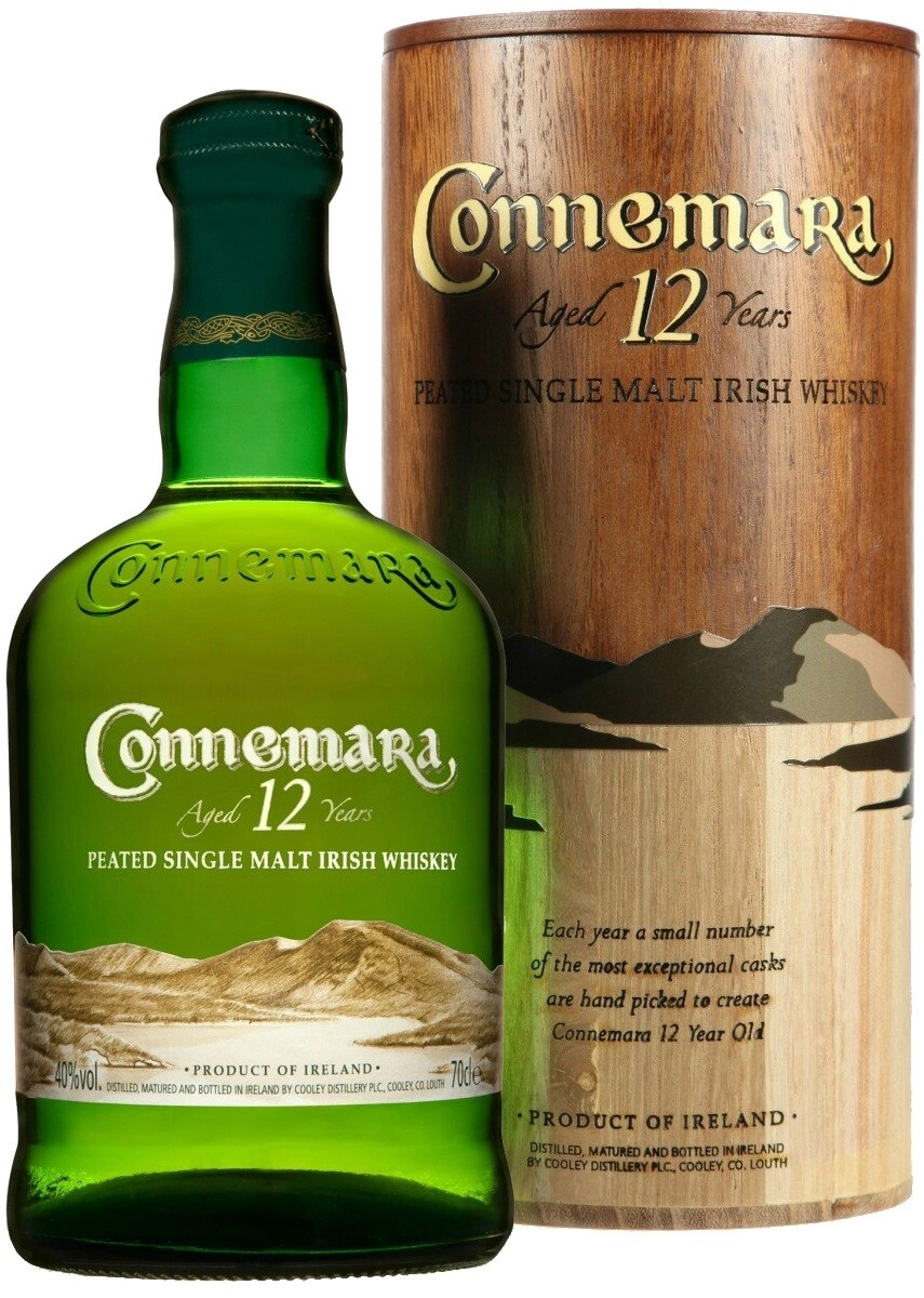 Whisky Connemara Peated Single Malt, 12 years, wooden box, 700 ml Connemara  Peated Single Malt, 12 years, wooden box – price, reviews