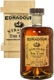 Виски Edradour, Sherry Cask Finish, 10 years, 2004, gift box, 0.5 л