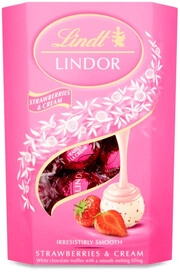 Lindt, Lindor Strawberries & Cream, 200 g