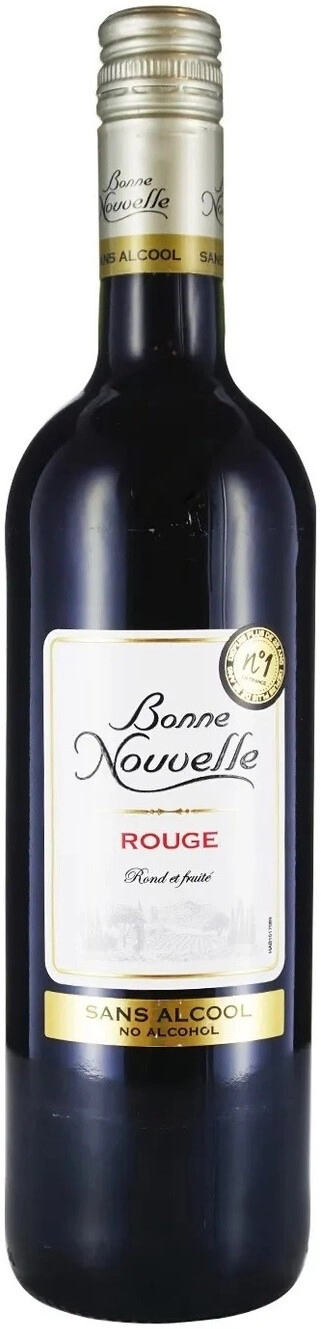 BONNE NOUVELLE Rouge SANS Alcool 75cl