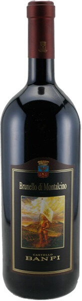 На фото изображение Brunello di Montalcino DOCG, Banfi 2004, 1.5 L (Брунелло ди Монтальчино объемом 1.5 литра)
