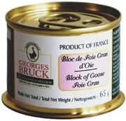 Блок фуа-гра Georges Bruck, Bloc de Foie Gras dOie, metal box, 65 г