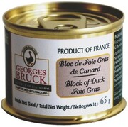 Блок фуа-гра Georges Bruck, Bloc de Foie Gras de Canard, metal box, 65 г