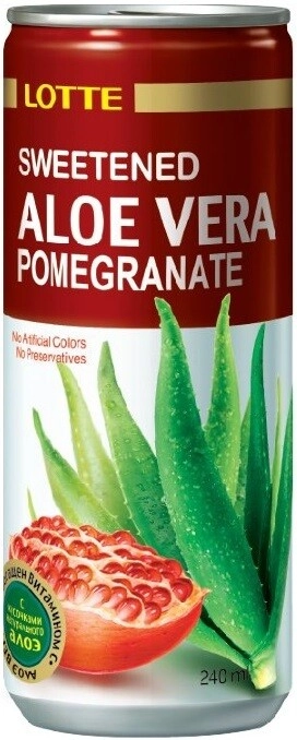 Juice Lotte, Aloe Vera Pomegranate Still, in can, 240 ml Lotte, Aloe Vera  Pomegranate Still, in can  price, reviews