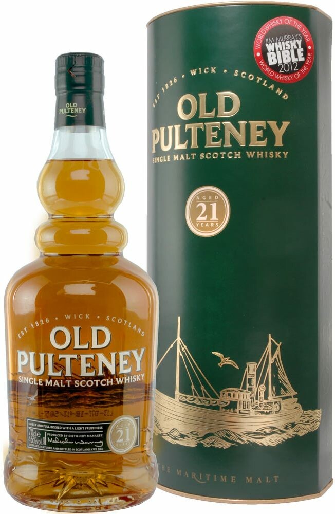 Whisky Old Pulteney 21 Years Old, gift box, 700 ml Old Pulteney 21