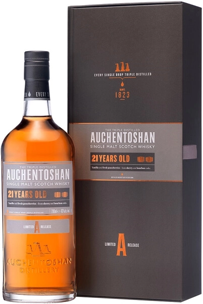 AUCHENTOSHAN 21年 ウイスキー 専用ボックス付き Виски «Auchentoshan» 21 Years Old, в подарочной коробке, 0.7 л
