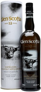 Виски Glen Scotia 12 Years Old (46%), metal tube, 0.7 л