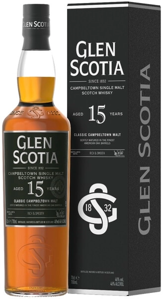 Виски «Glen Scotia» 15 Years Old, в подарочной коробке, 0.7 л