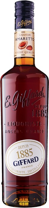 На фото изображение Giffard, Amaretto Liqueur, 0.7 L (Жиффар, Амаретто объемом 0.7 литра)