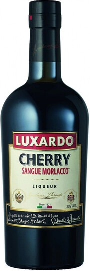 На фото изображение Luxardo, Sangue Morlacco Cherry, 0.75 L (Сангуэ Морлакко Шерри объемом 0.75 литра)