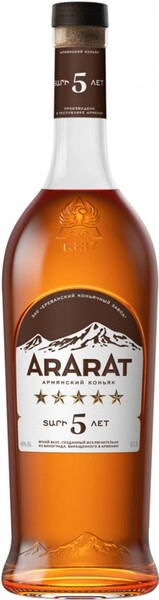 Коньяк "Ararat" 5 stars, 0.7 л — купить коньяк "Арарат" 5 звезд, 700 мл — цена 2019 руб в Winestyle