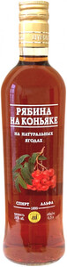 Ягодный ликер Шуйская Рябиновая на коньяке, 0.5 л