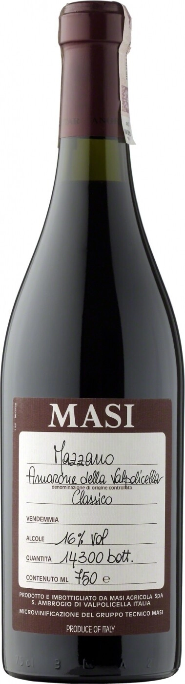 Wine Masi, Mazzano, Amarone della Valpolicella Classico DOC, 2009