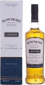 Bowmore Legend Islay Single Malt, gift box, 0.7 л