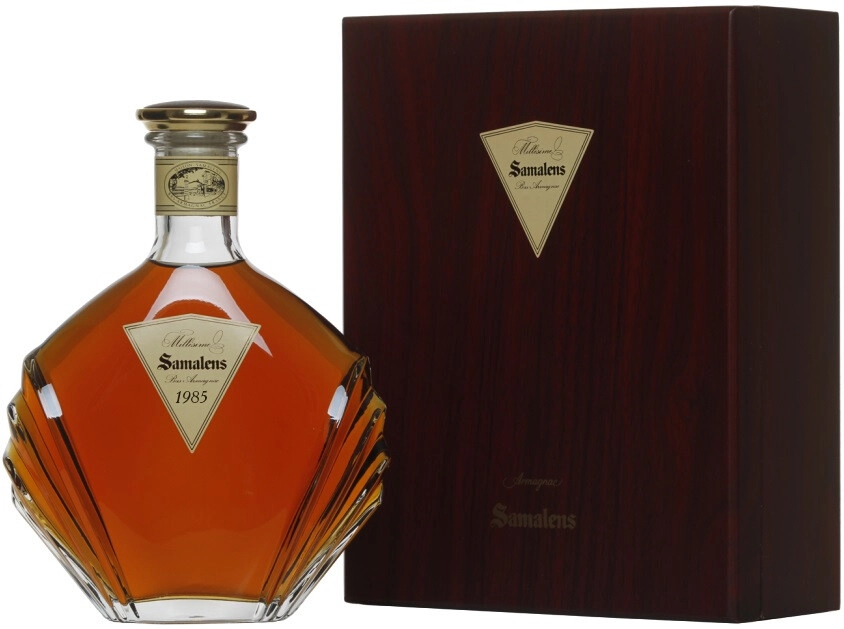 Armagnac Samalens, Millesime Bas Armagnac, 1985, wooden box, 700