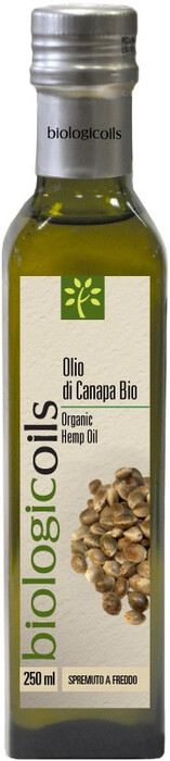На фото изображение Biologicoils Olio di Canapa, 0.25 L (Биолоджикойлс Масло конопляное объемом 0.25 литра)