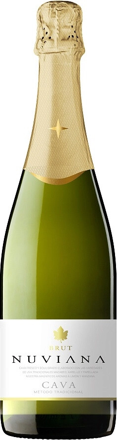 Cava nuviana brut. Кава Нувиана бел п сл. Cava Nuviana. Вино игристое кава Нувиана. Вино игристое полусладкое кава Нувиана.